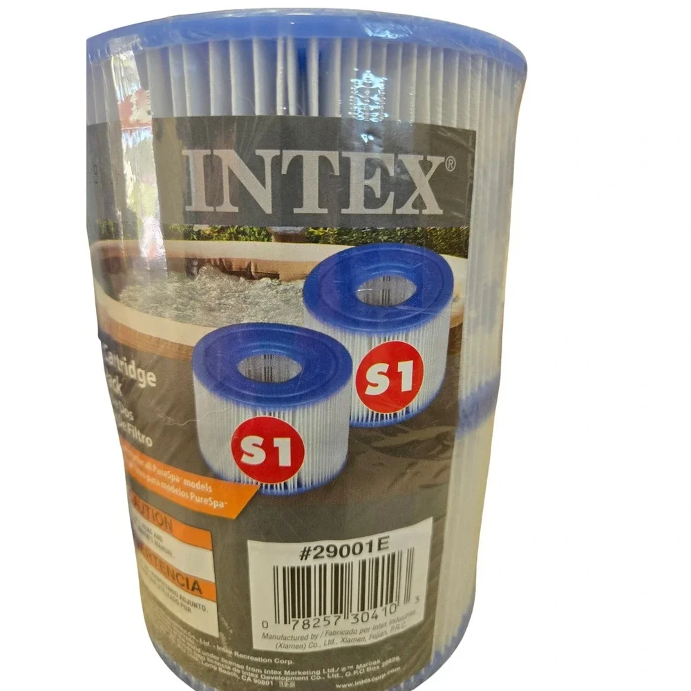 Intex PureSpa Type S1 Hot Tub Replacement Filter Cartridge 4 Pack - New/Sealed